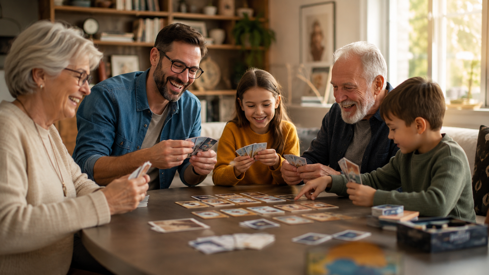 règles du jeu 7 familles, jeu de 7 familles personnalisé entreprise, jeu de cartes sur mesure, outil de communication ludique, onboarding collaborateurs, jeu personnalisé Meaux, jeu personnalisé Île-de-France, EVOLUGAME
